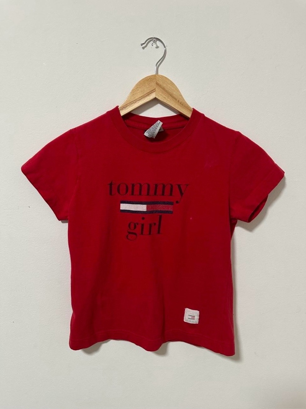 Tommy Hilfiger Red 'Tommy Girl' Short Sleeve Tee